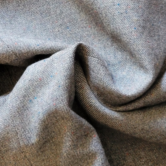 Juicy Couture Petite Wool Blend Blazer Grey Tweed Crest Label Y2K XS - Picture 7 of 9